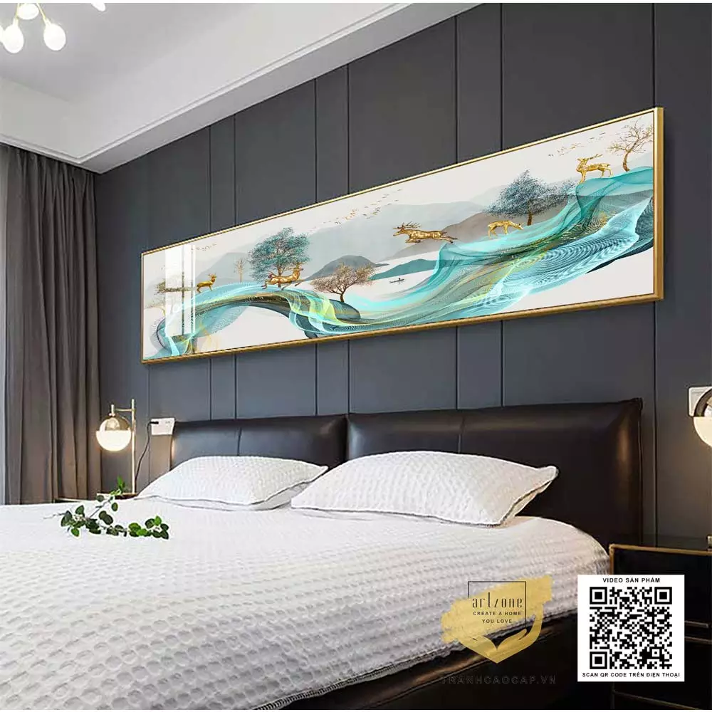 Vị trí treo tranh lý tưởng trong phòng ngủ