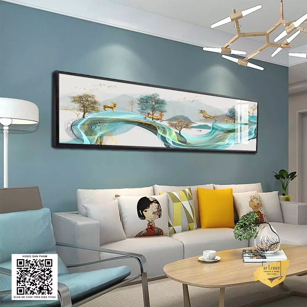 Lợi ích khi treo tranh phong cảnh trong phòng ngủ