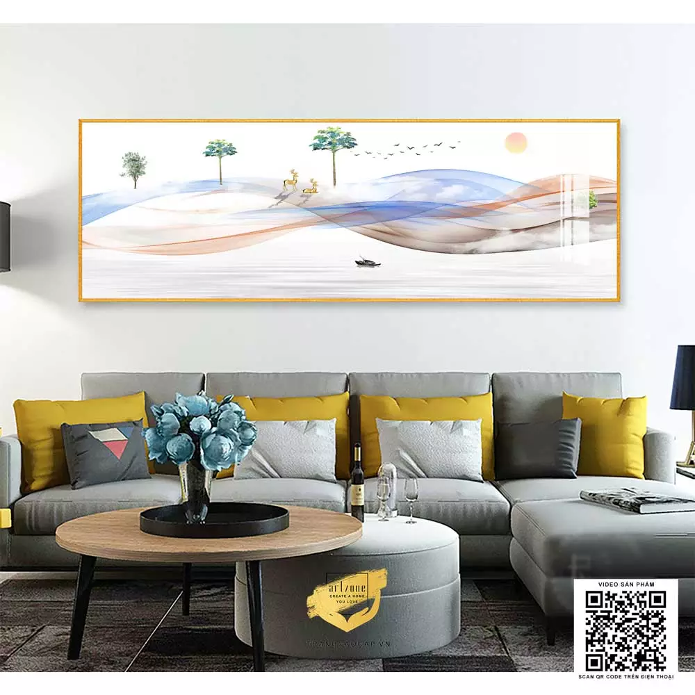Tranh treo phòng ngủ chất liệu Mica