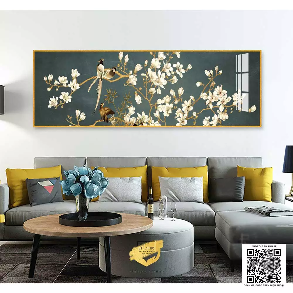 Phòng ngủ đẹp và thư giãn với tranh treo tường phù hợp