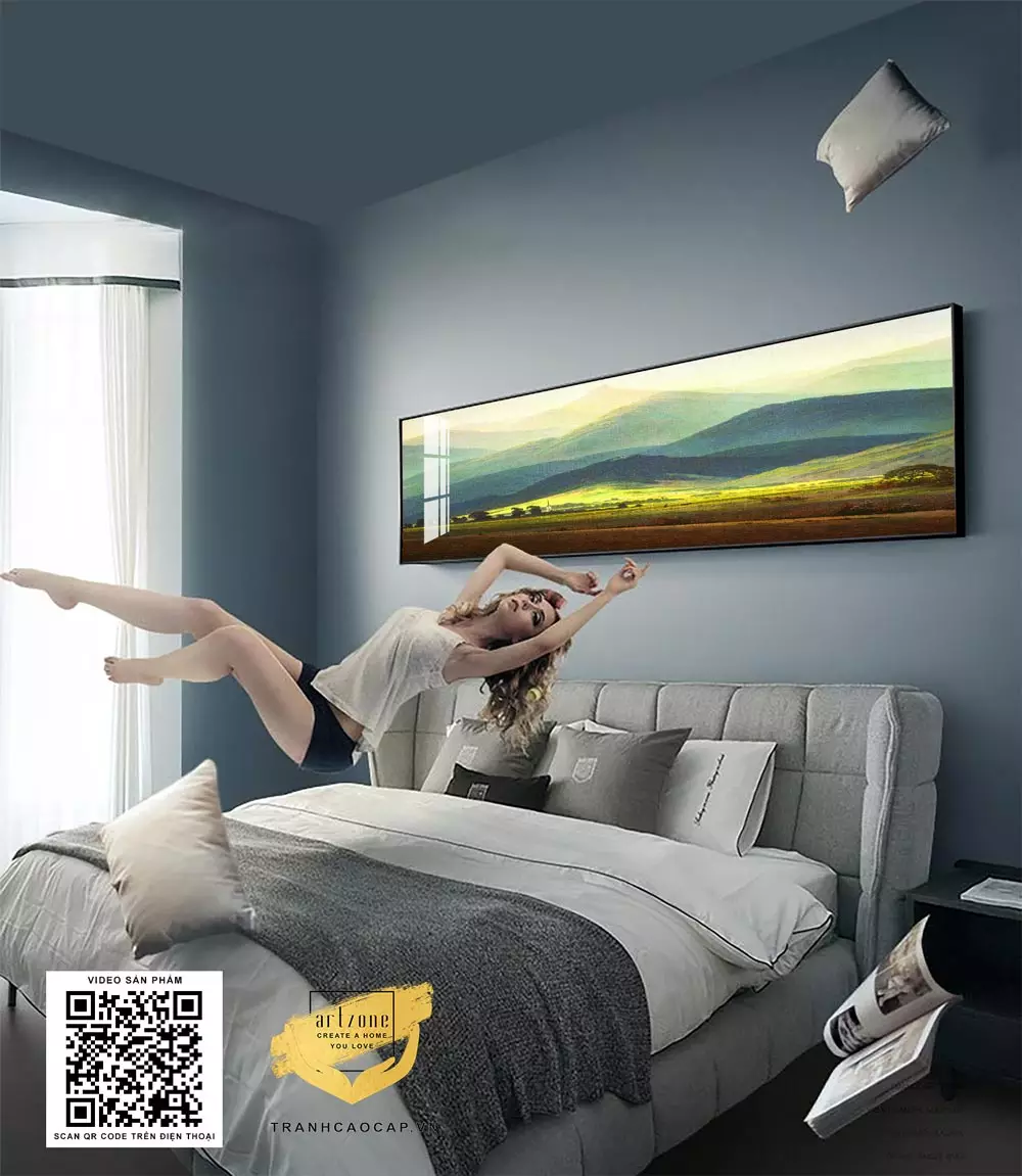 Ánh sáng và phản chiếu trong tranh phong cảnh núi non Trung Điệp