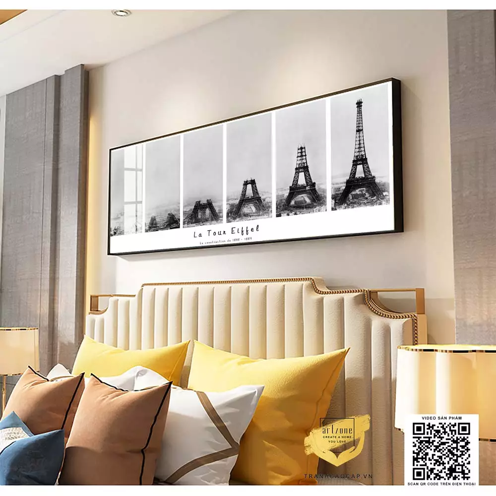 Vị trí treo tranh lý tưởng trong phòng ngủ