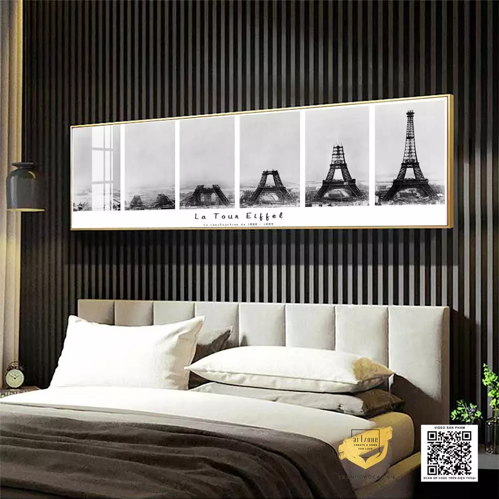 Bức tranh Paris trong sương mù AZ1-0595 Series