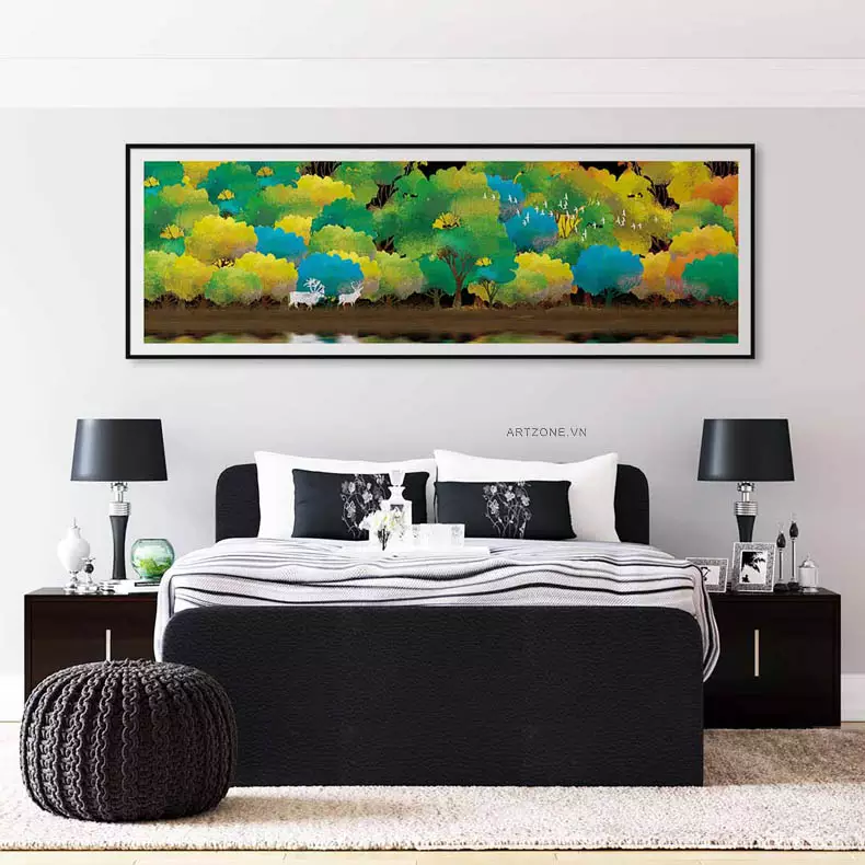 Tranh Mica AZ1-0202 Series mang đến vẻ đẹp hoàn hảo cho phòng ngủ