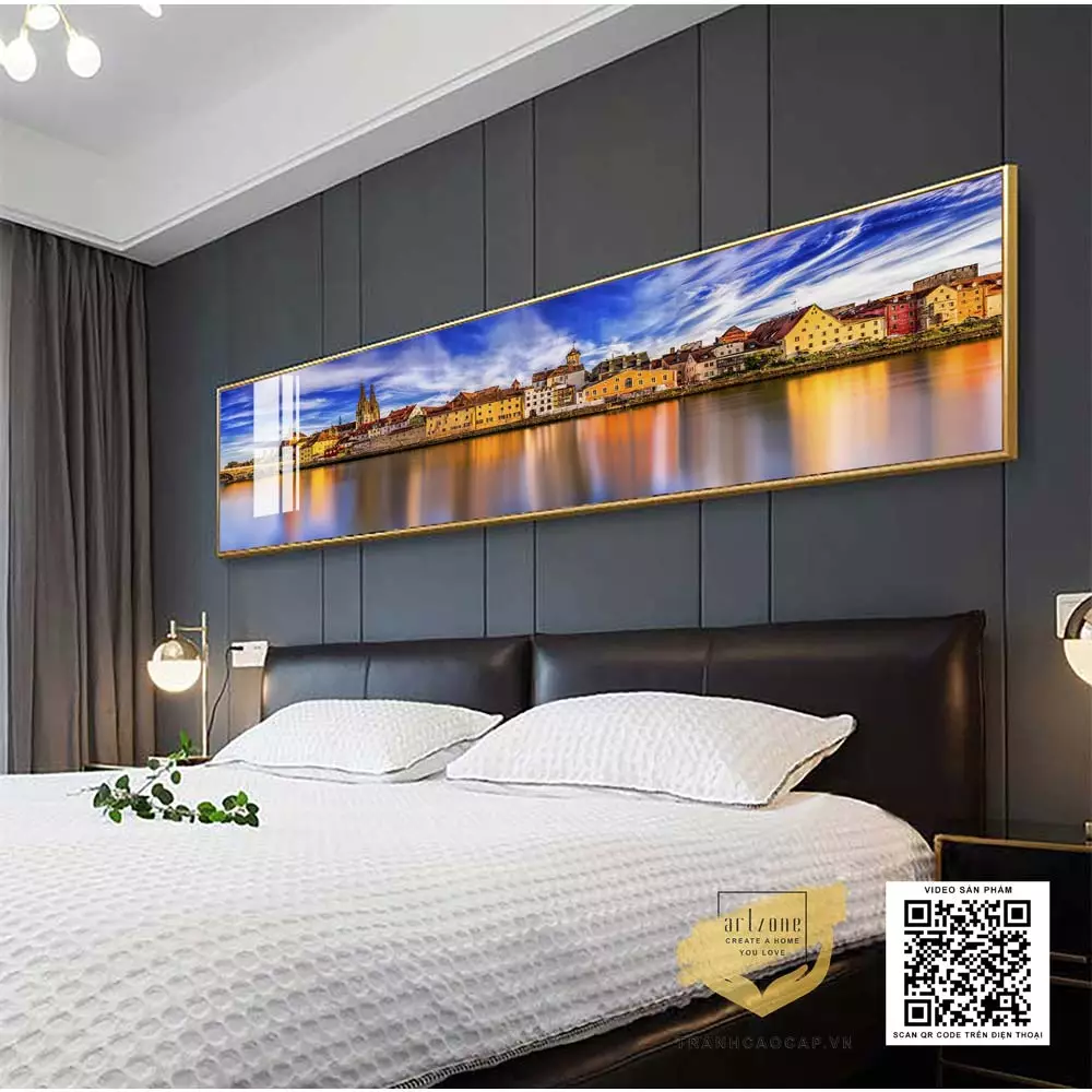 Tranh treo phòng ngủ hợp phong thủy