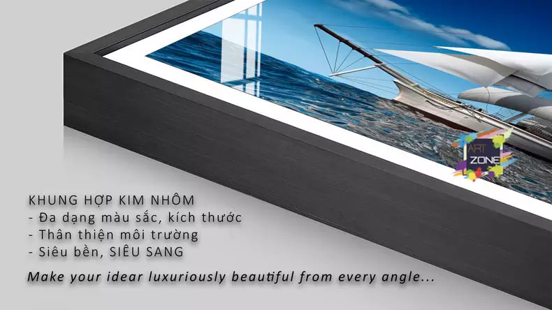 Tranh thuận buồm xuôi gió Mica cao cấp AZ1-0094