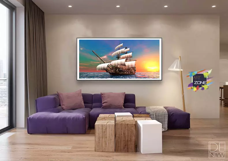 Tranh Thuận Buồm Mica AZ1-0093 - Vẻ đẹp sang trọng và ý nghĩa phong thủy