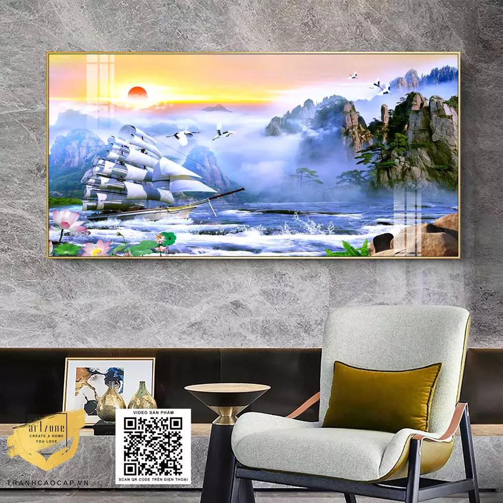 Tranh Thuận Buồm Mica AZ1-1185 - Lựa chọn hoàn hảo cho không gian sống