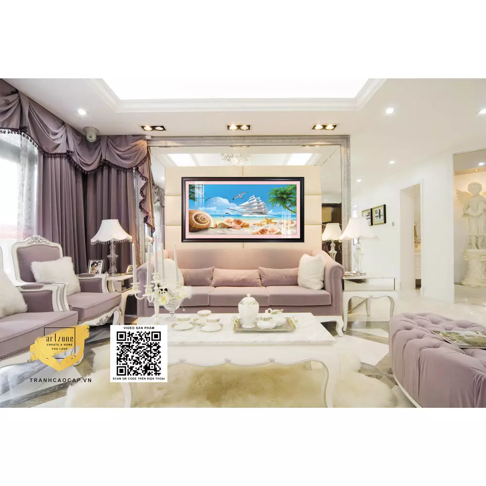 Tranh Thuận Buồm Mica - Vẻ đẹp trường tồn