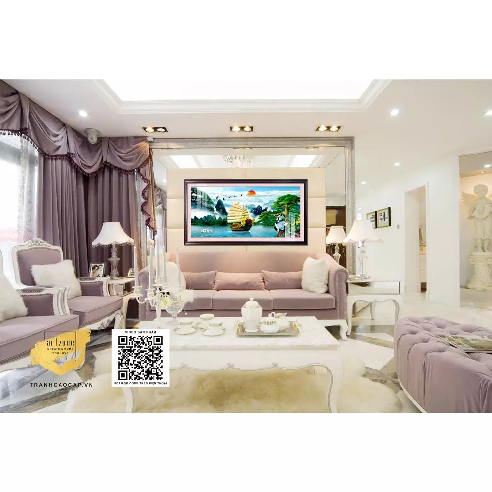 Tạo điểm nhấn cho không gian với tranh