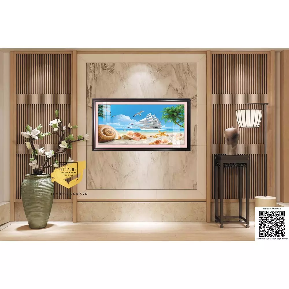 Tranh Thuận Buồm Mica - Mang tài lộc vào nhà