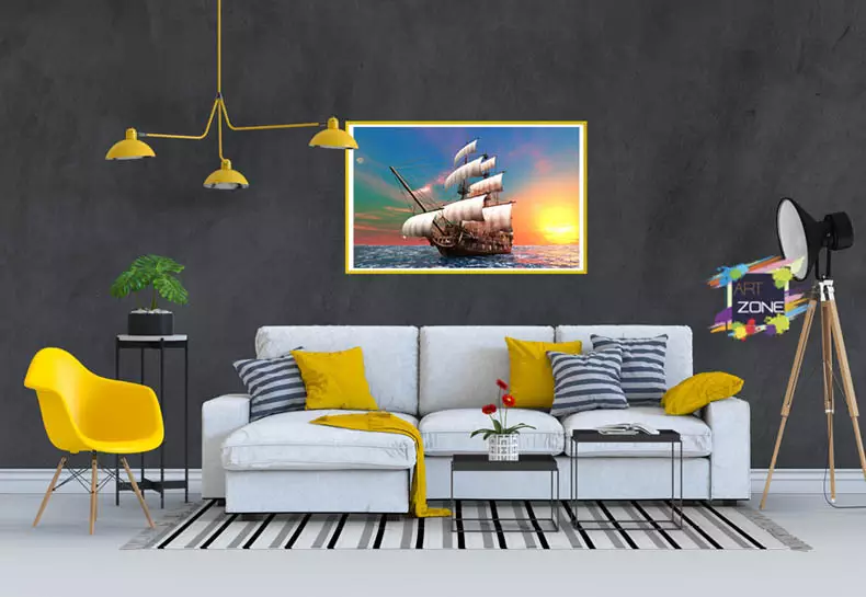 Hướng dẫn chọn kích thước tranh Thuận Buồm phù hợp với không gian
