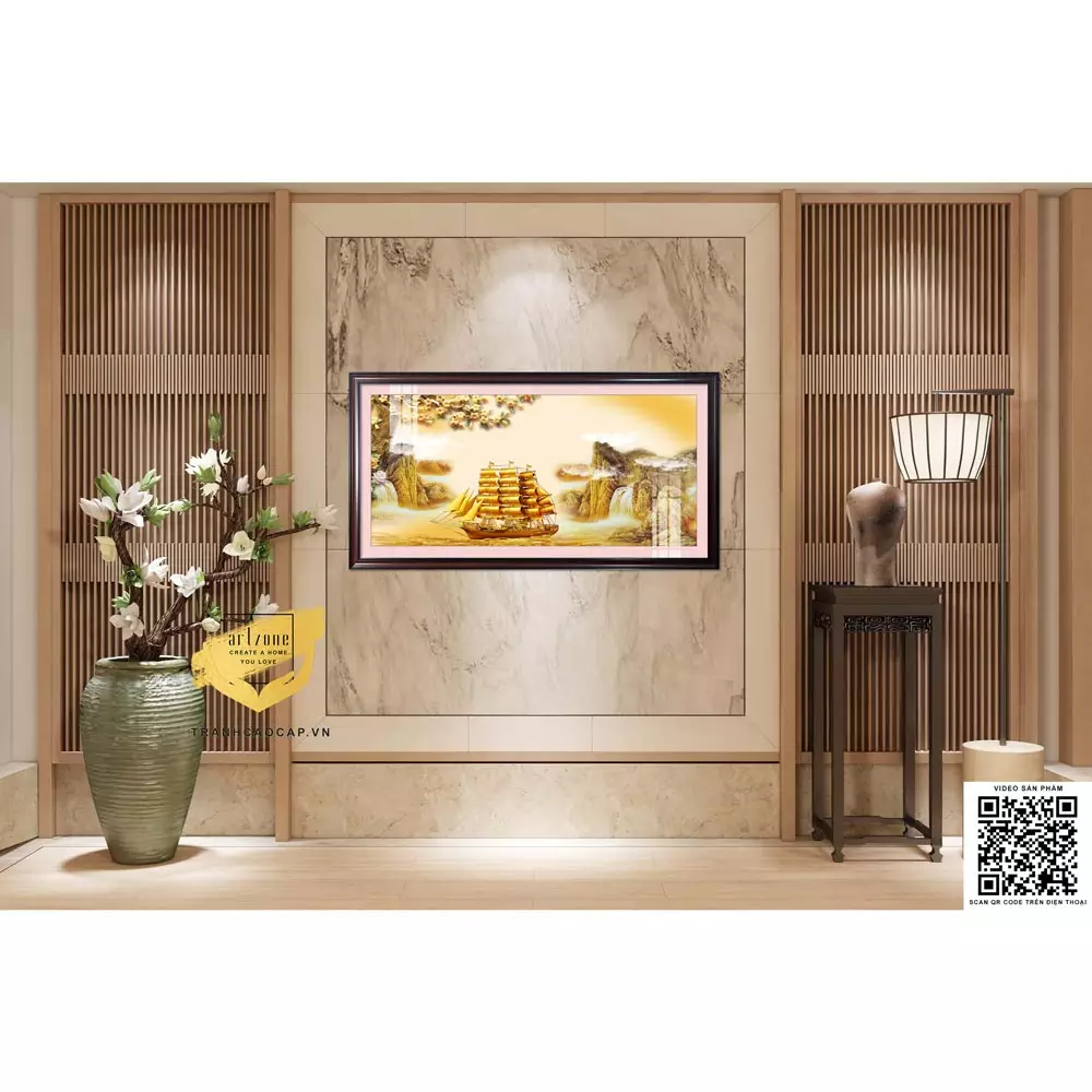 Bố cục treo tranh hợp lý