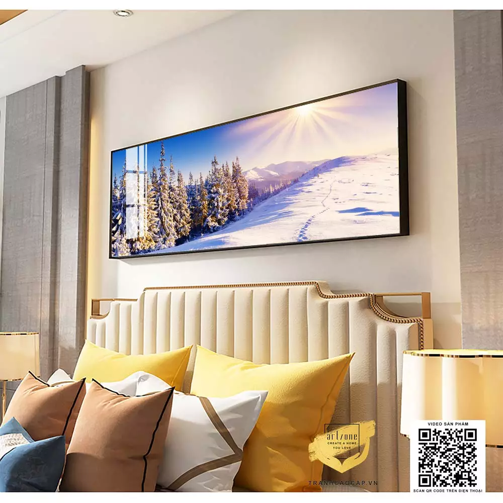 Chi tiết bức tranh phong cảnh AZ1-0608-MICA