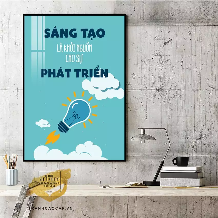Tranh Mica AZ1-1345: Sự kết hợp hài hòa giữa màu sắc và hình khối