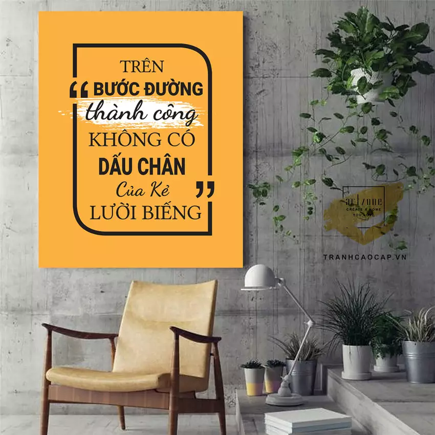 Ứng dụng tranh slogan mica trong văn phòng làm việc mở