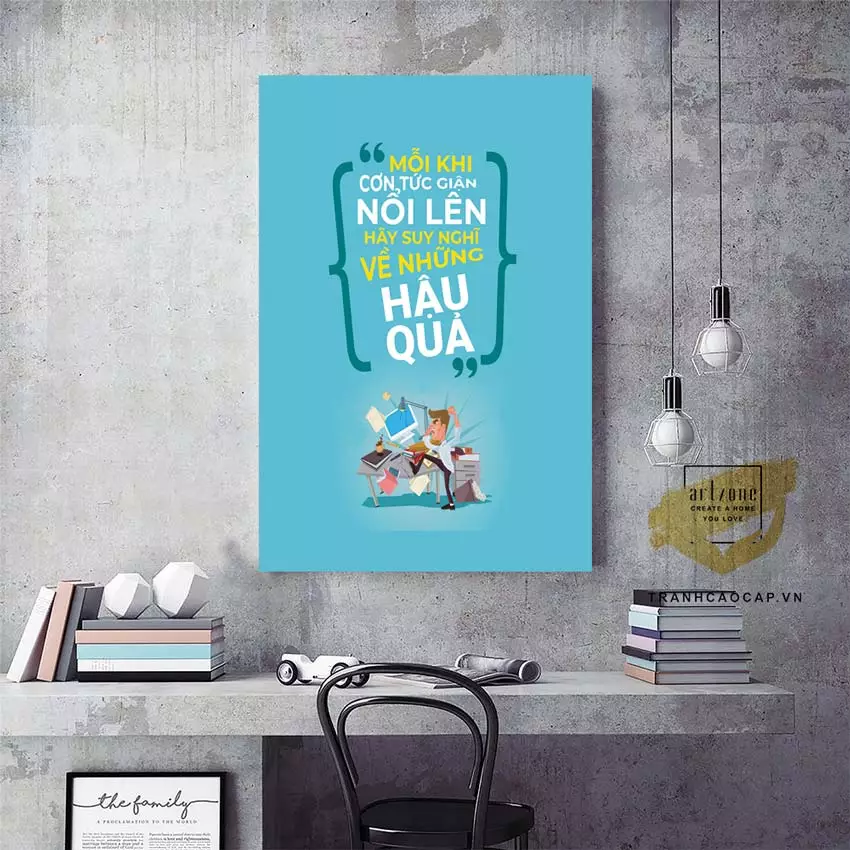 Tranh slogan tiếng Việt - giải pháp trang trí văn phòng hiệu quả