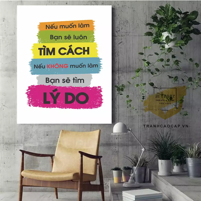 Tranh slogan Mica cho không gian làm việc