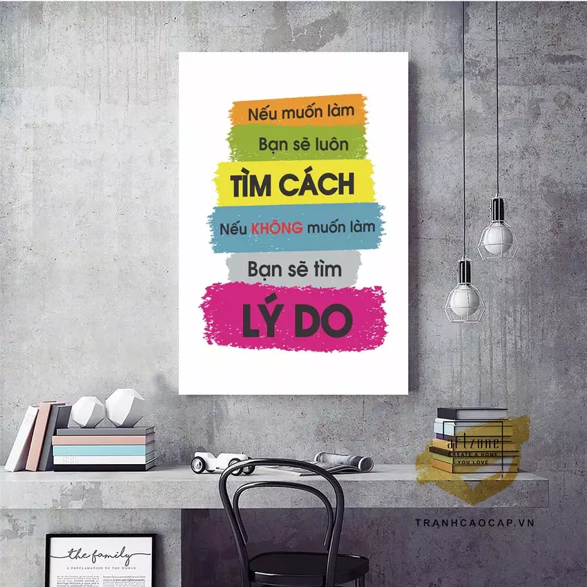 Tranh slogan Mica treo tường