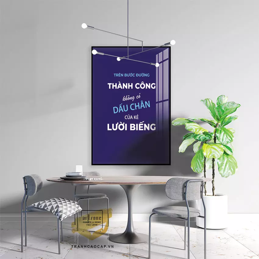 Tranh Mica tiếng Việt tạo động lực cho văn phòng