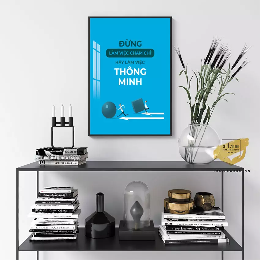 Tranh động lực Mica AZ1-1380 Series treo tường văn phòng