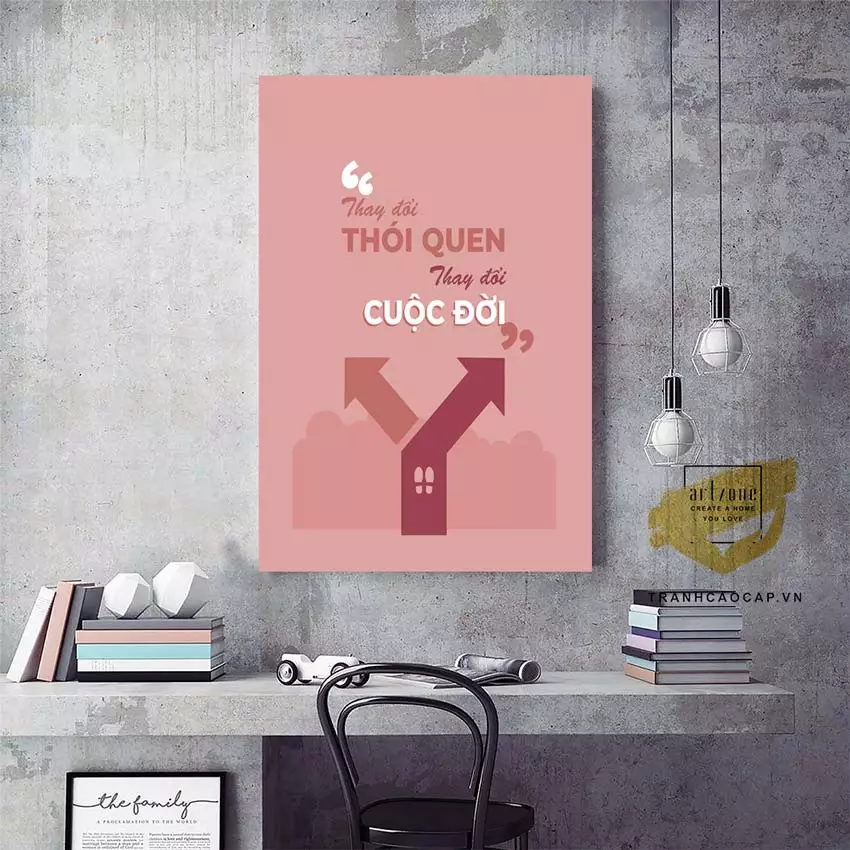 Tranh slogan mica cho không gian làm việc năng động