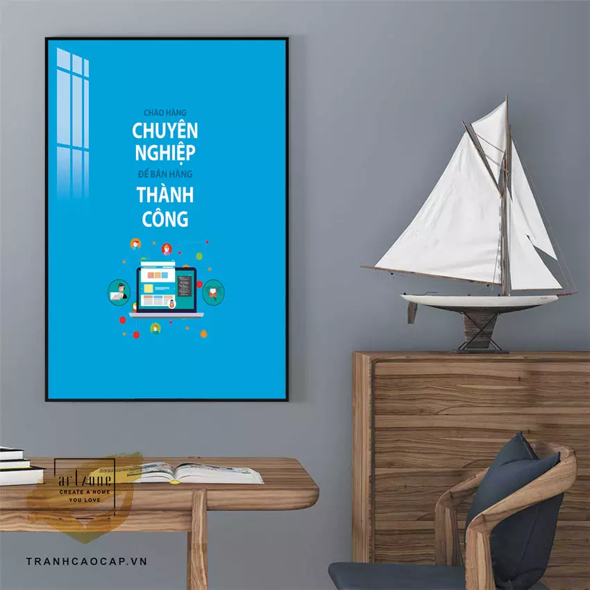 Lựa chọn tranh slogan phù hợp với không gian văn phòng