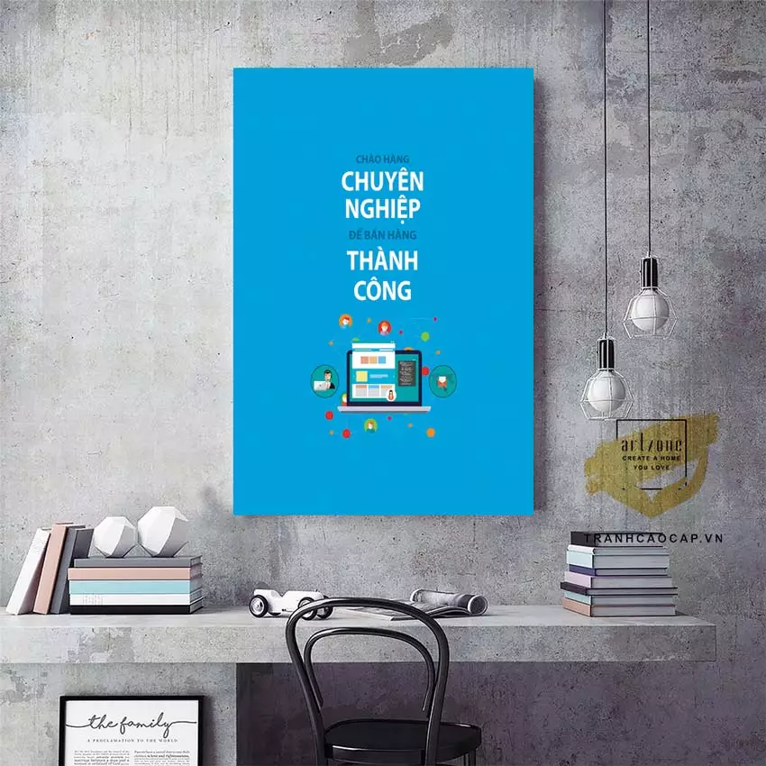 Tranh treo tường tạo động lực cho không gian làm việc