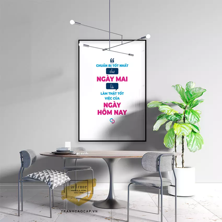 Tranh slogan truyền cảm hứng làm việc