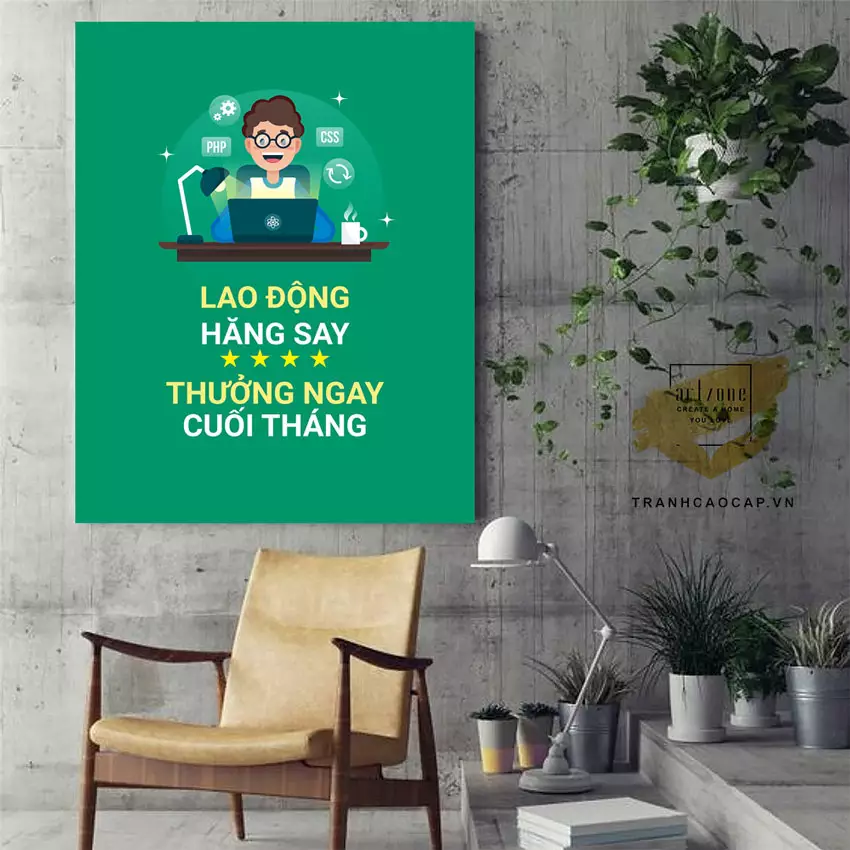 Tranh slogan treo văn phòng tạo động lực