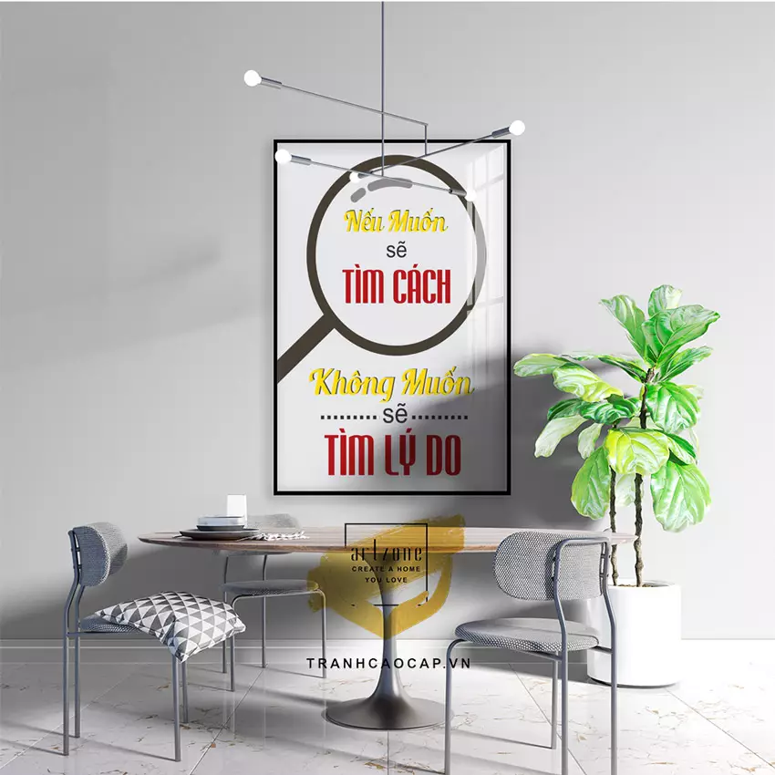 Chọn kích thước tranh phù hợp với không gian