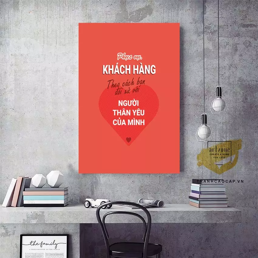 Tranh slogan mica cao cấp AZ1-1386 phù hợp với nhiều không gian làm việc