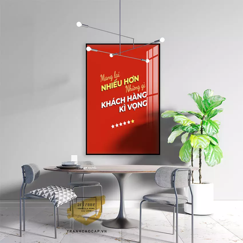 Cách trang trí tranh slogan văn phòng chuyên nghiệp