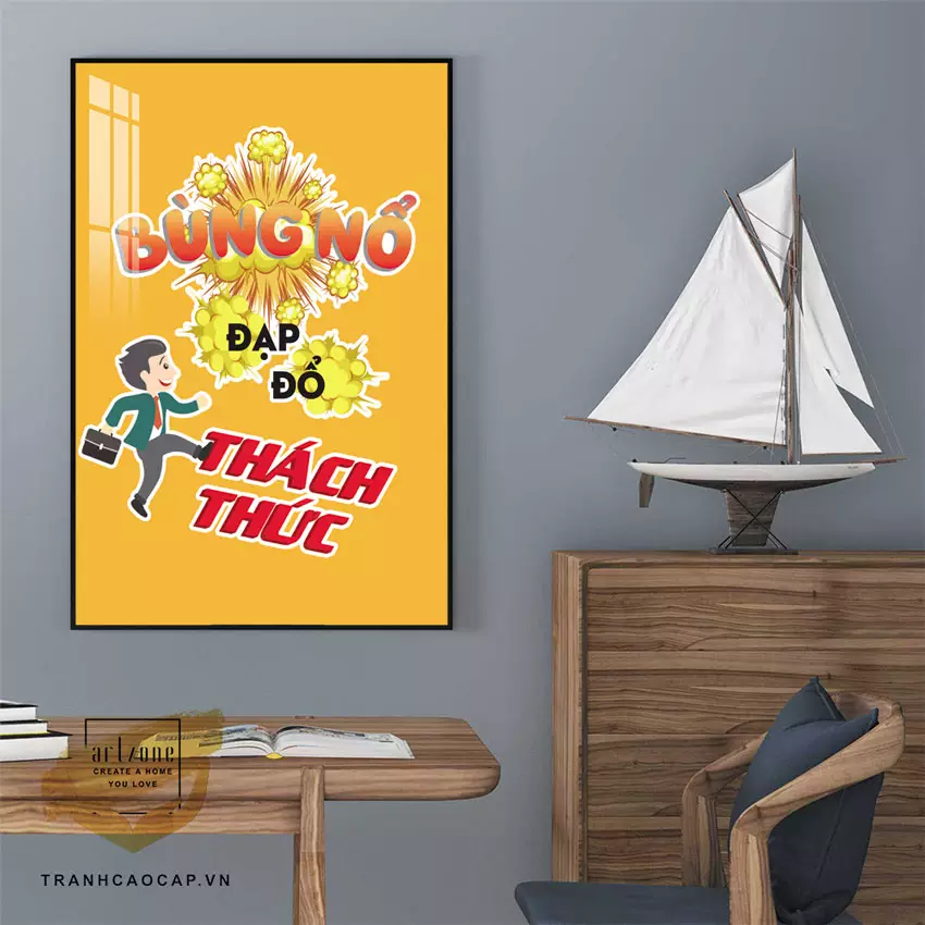Tranh mica phòng họp Tranh mica trong phòng họp tạo không khí làm việc hiệu quả