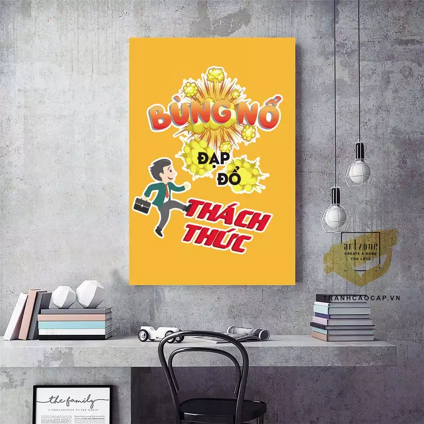 Tranh mica không gian cá nhân Tranh mica trong không gian làm việc cá nhân