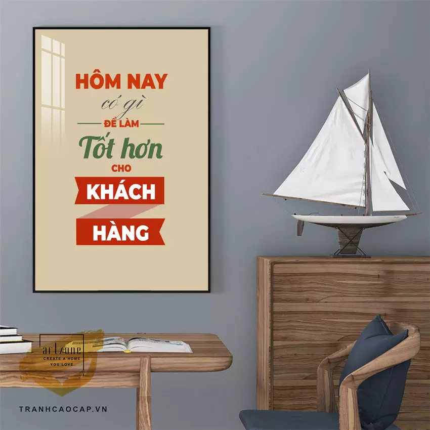 Gợi ý treo tranh Mica AZ1-1385 trong văn phòng Gợi ý treo tranh Mica AZ1-1385 trong văn phòng