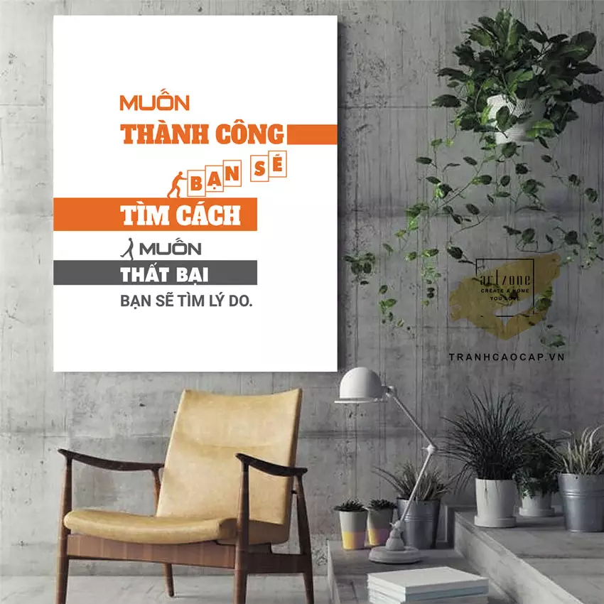 Tranh văn phòng chất liệu Mica cao cấp