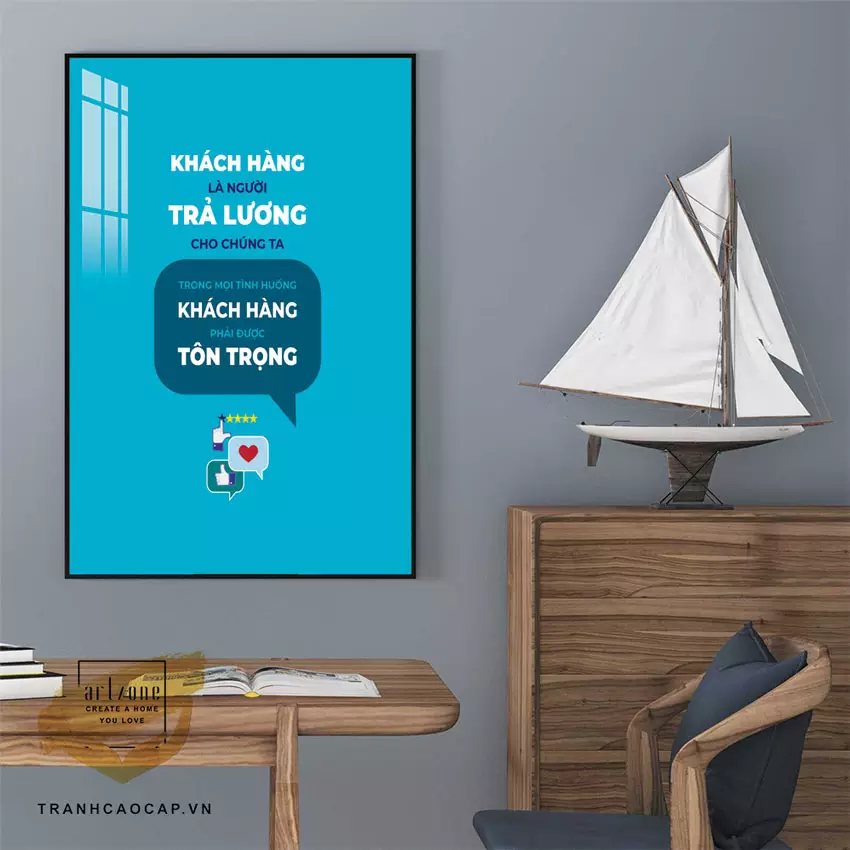 Kích thước tranh treo tường văn phòng