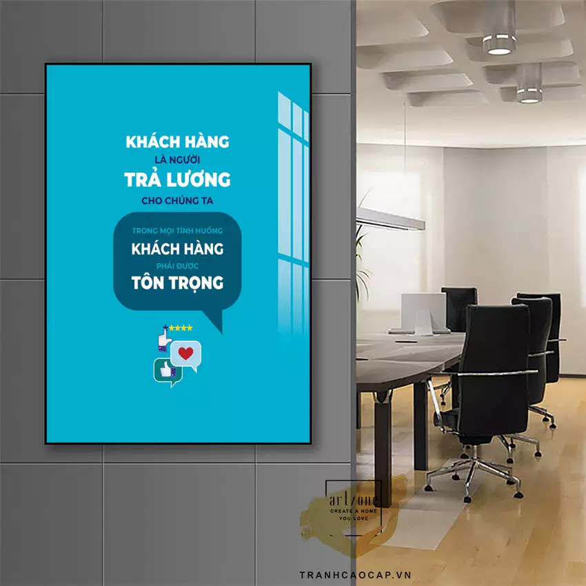 Tranh slogan tạo động lực làm việc