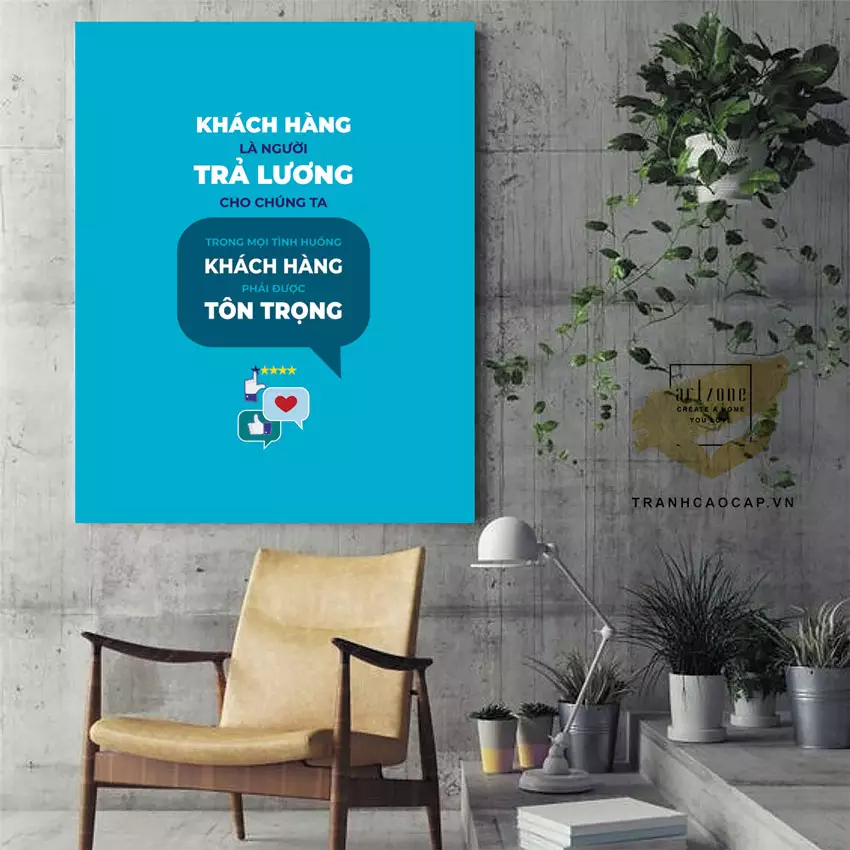 Tranh văn phòng chất liệu mica