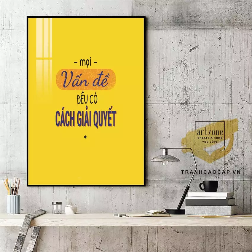 Tranh mica động lực với thông điệp truyền cảm hứng