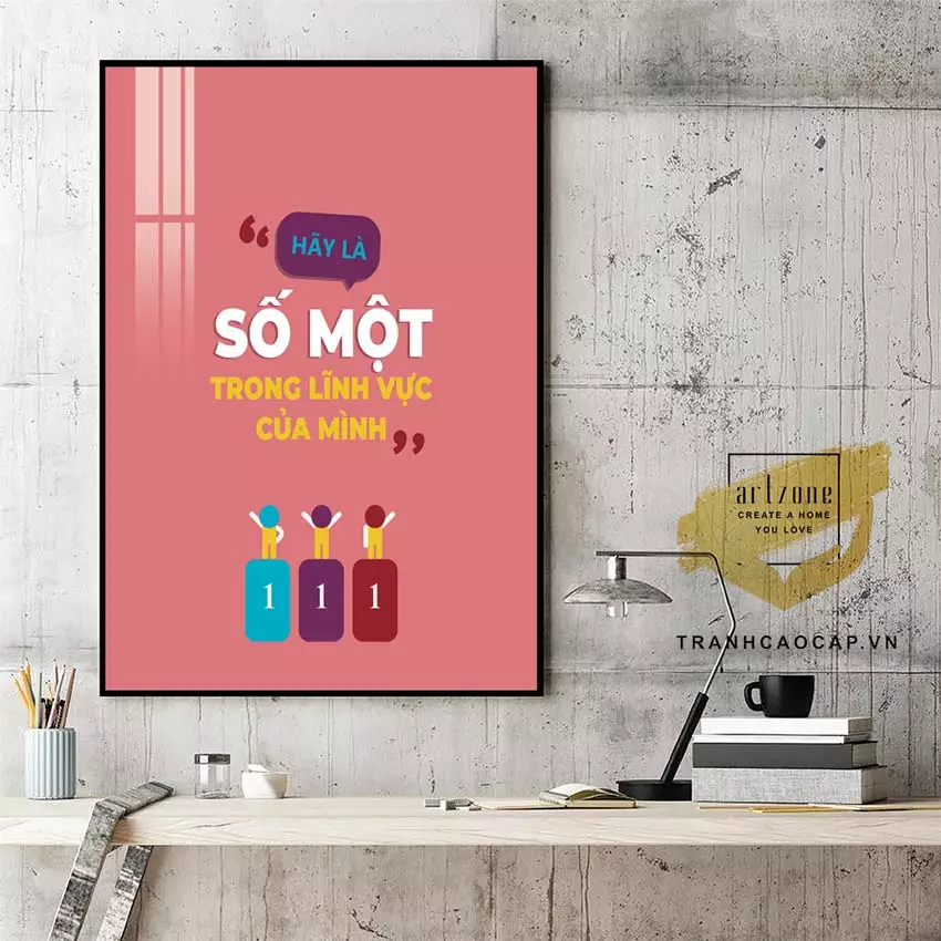 Tranh mica AZ1-1391-MICA với thiết kế hiện đại và thông điệp ý nghĩa