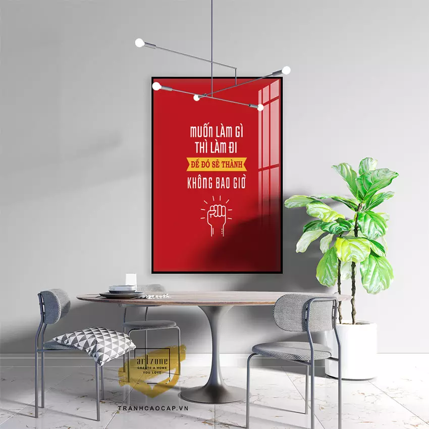 Ý nghĩa của tranh slogan trong không gian làm việc