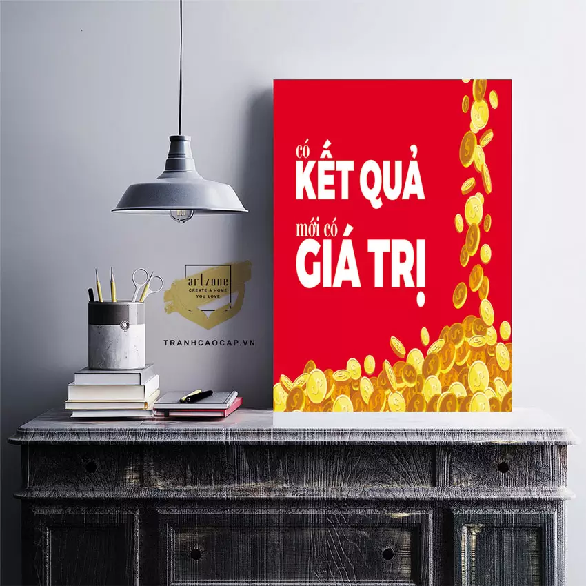 Tranh slogan là nguồn động lực lớn cho đội nhóm làm việc Tranh slogan tạo động lực cho đội nhóm