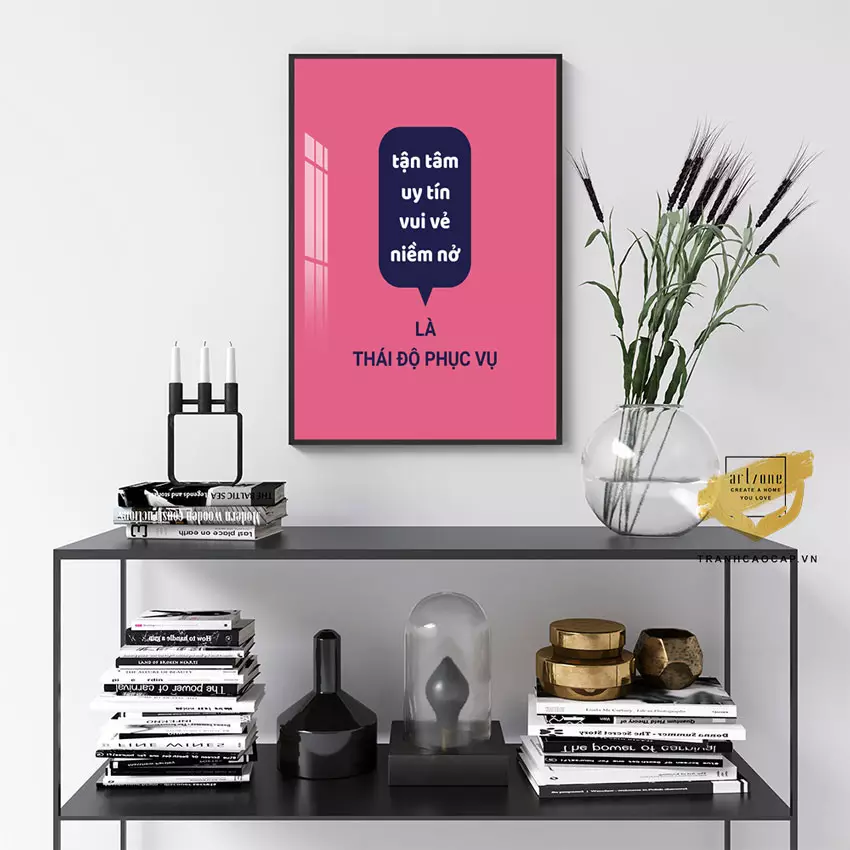 Tranh mica slogan tiếng Việt AZ1-1399 trang trí văn phòng