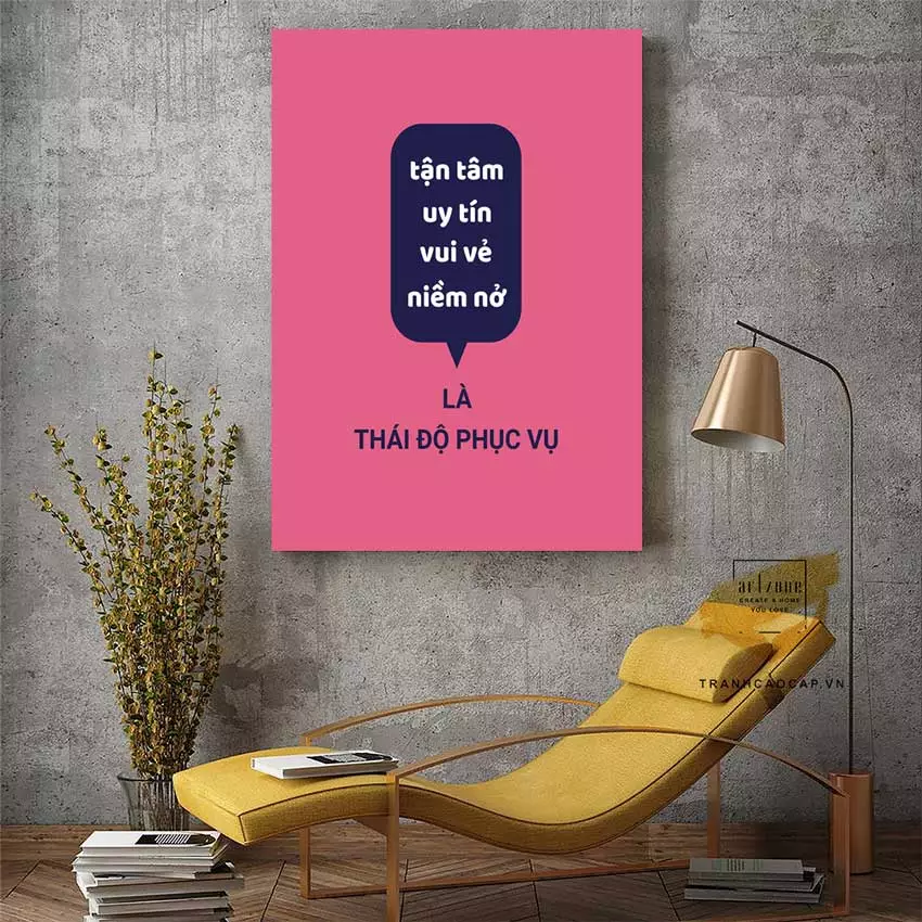 Tranh mica slogan tiếng Việt truyền cảm hứng cho nhân viên