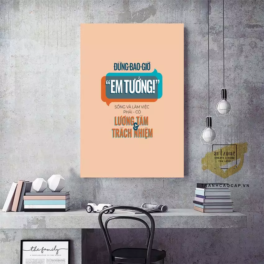 Hình ảnh thực tế tranh mica trong văn phòng