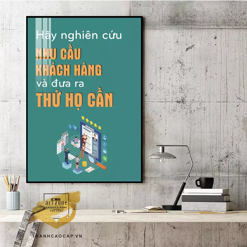 Tranh Mica Slogan truyền cảm hứng