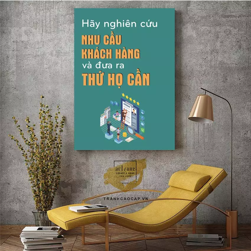Mẫu tranh Mica Slogan đẹp