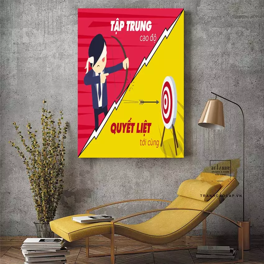 Lựa chọn tranh slogan phù hợp để trang trí văn phòng